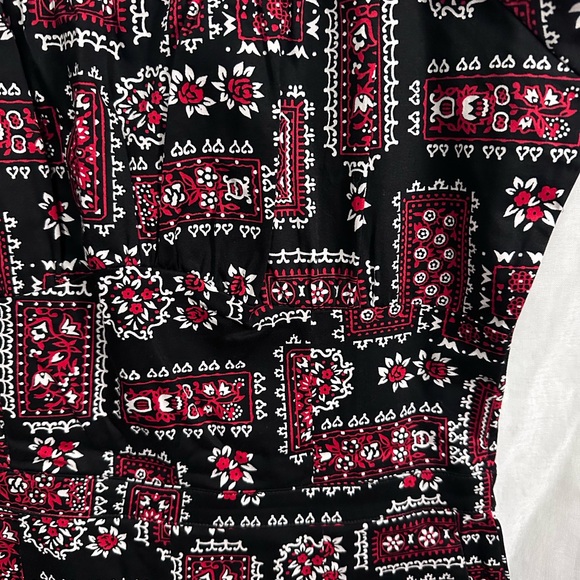 Pinup Couture Western Peasant Romper XL - Picture 10 of 10